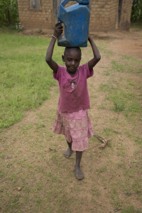 Lamula carry Jerry can of water