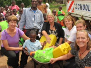 Lamula and her wheelbarrow